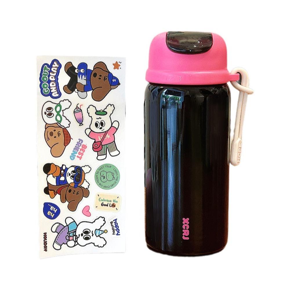 

Непротекаемая вакуумная кружка с наклейкой, чашка для питьевой воды с двойными стенками, персонализированная кружка-термос, офис чёрный