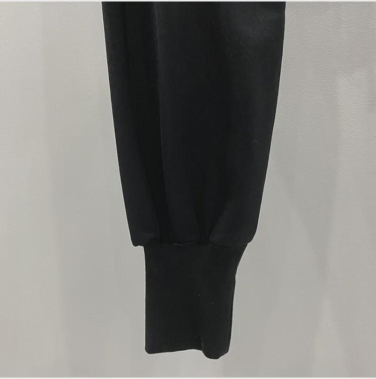 SUBHUMAN Men's Classic Cotton Fleece Harem Pants In Black/Dark Gray