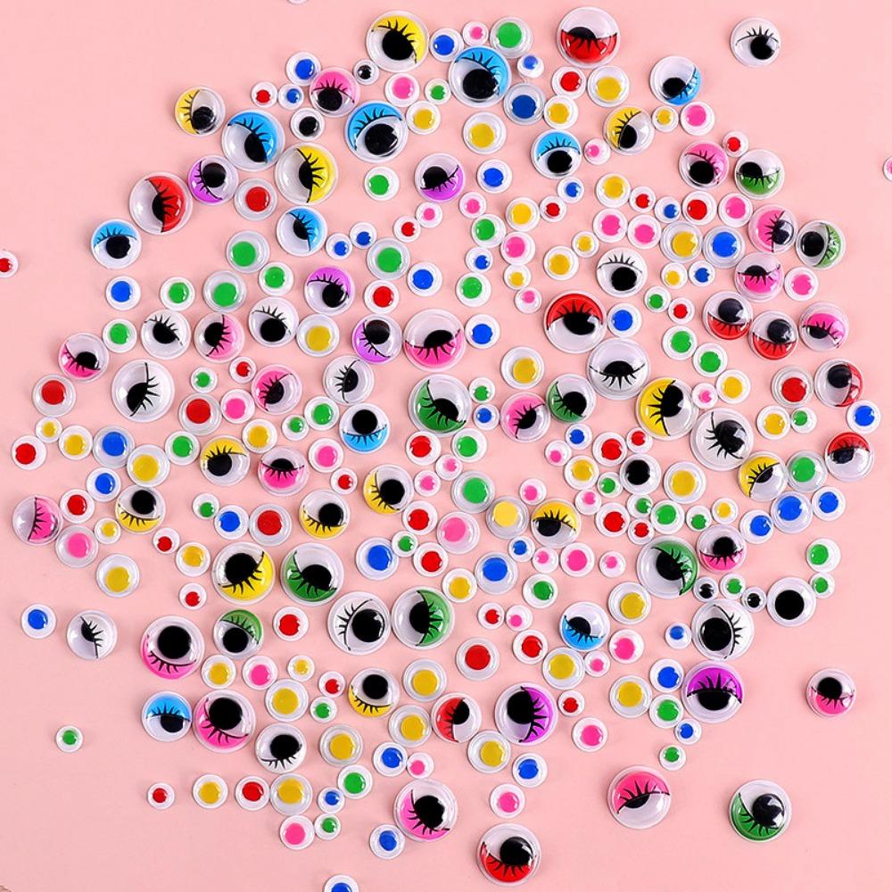 50/100pcs/bag DIY Colorful Activity Eyeballs Plastic Dolls Eyes Accessories Toys