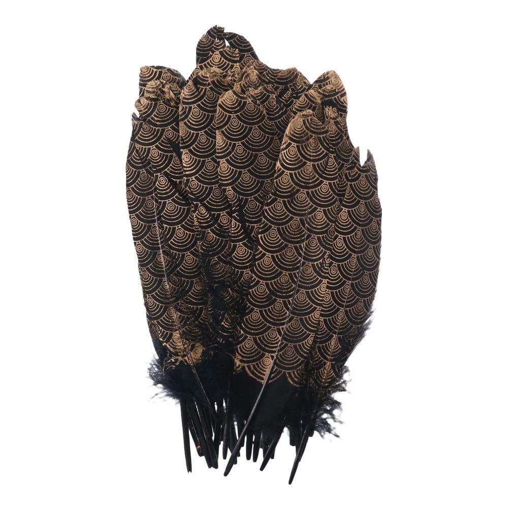 

Перья с черным золотом, перья с золотым узором, перья с золотым узором, гусиные перья, поделки своими руками