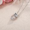 3 Colors Luminous Owl Pendant Necklace Cute Jewelry Choker Atmosphere Birthday Gift For Women StainlessSteel Necklace