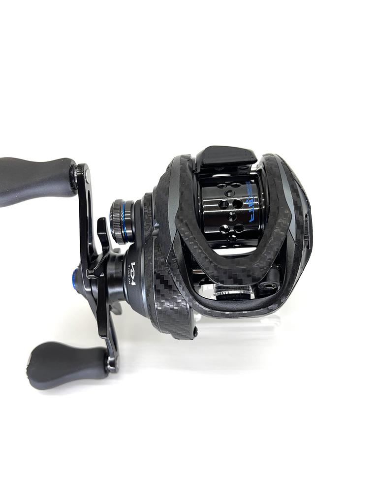 CUSTOM Custom Decal for YOROI 25SLXBFS and 21SLXBFS Baitcasting Scratch Protection SEAT.JP Reels, (Black, Right-Handed)