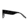 Marc Jacobs Temple Logo Acetate Square Sunglasses Men's Black MARC739S08A9O