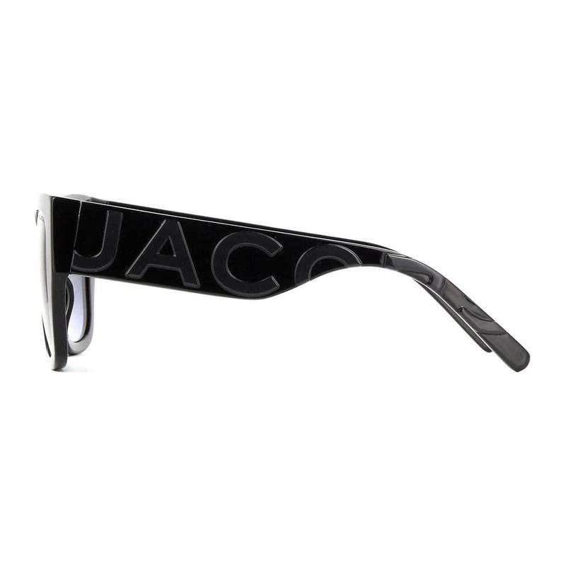 Marc Jacobs Temple Logo Acetate Square Sunglasses Men's Black MARC739S08A9O