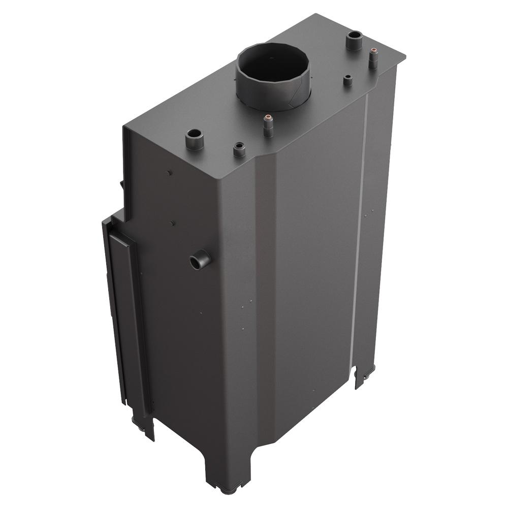 Water Heating Fireplace KRATKI MBM 12 kW Ø 180 Black Thermotec Lining