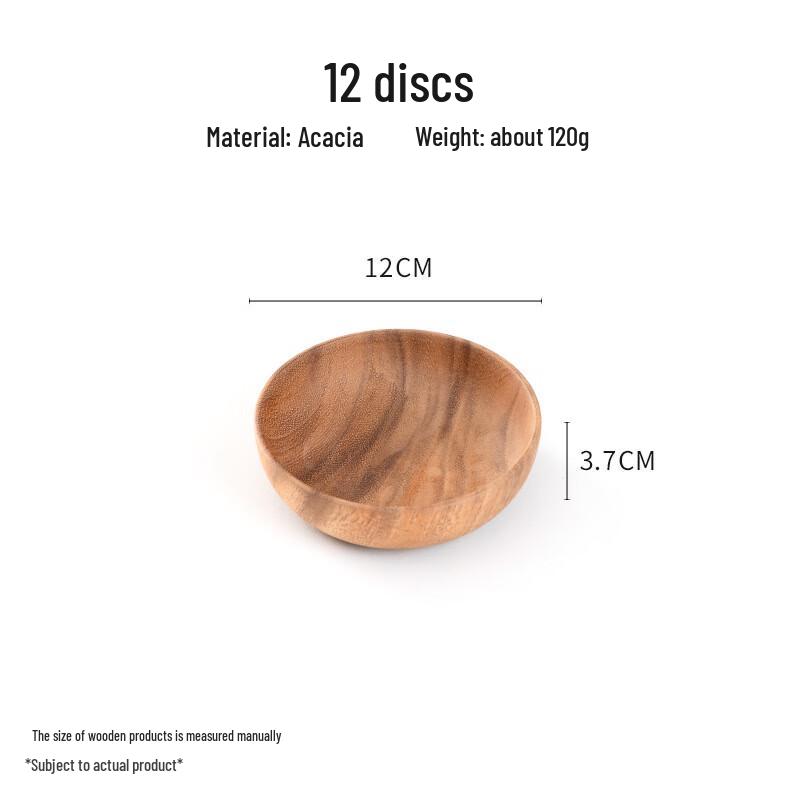 ZISIZ Acacia Wood Bowl Set