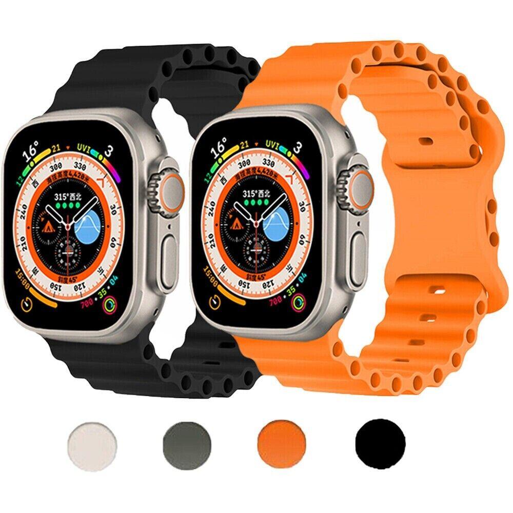 

T800 Ultra Smart Watch 1.9” (4.8 cm) Display Fast Charging Smart Ultra 8 Series Watch (Orange) білий/чорний