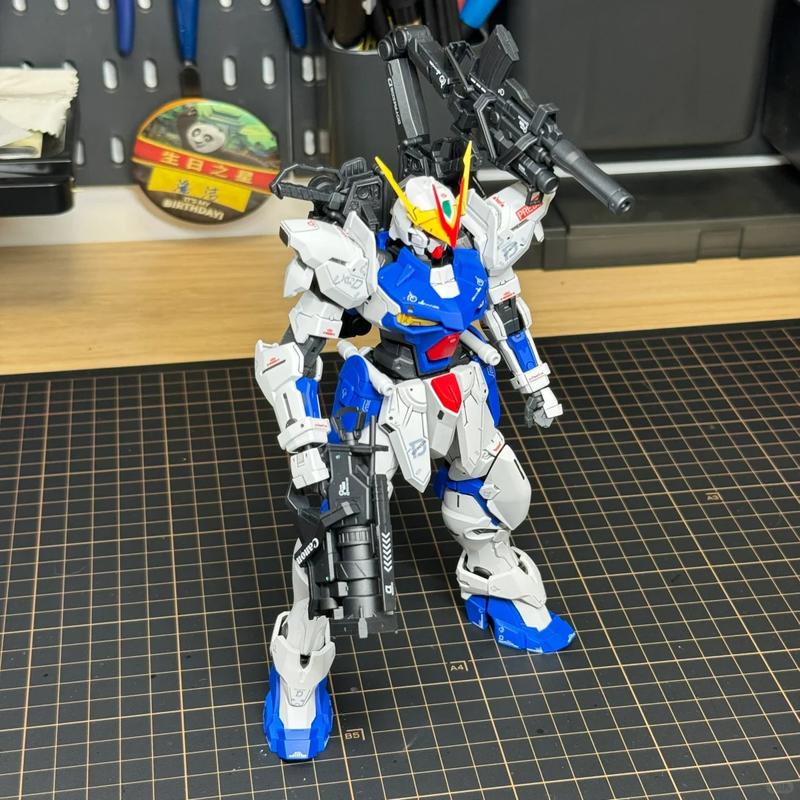 MG 1/100 White Testament Assembly Model Kit Action Figures Boys Puzzle Toys Desktop Ornament Doll Collectible Gift Water Sticker