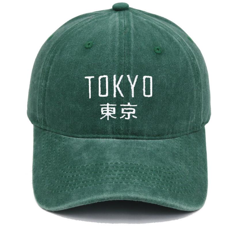 Vintage Water Wash Cotton Baseball Cap With Embroidered Letters For Outdoor Sun Protection
