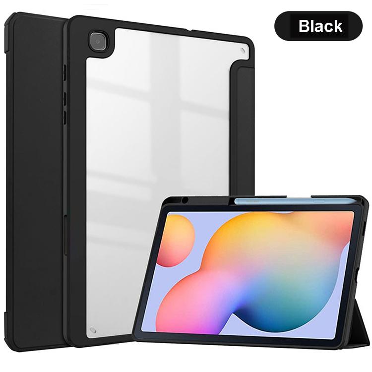 For Samsung Tablet S6 Lite Galaxy Tab Cover Case 10.4 Inch SM-P610 Case P615 2022 SM-P613 P619 Case With Pencil Holder чёрный