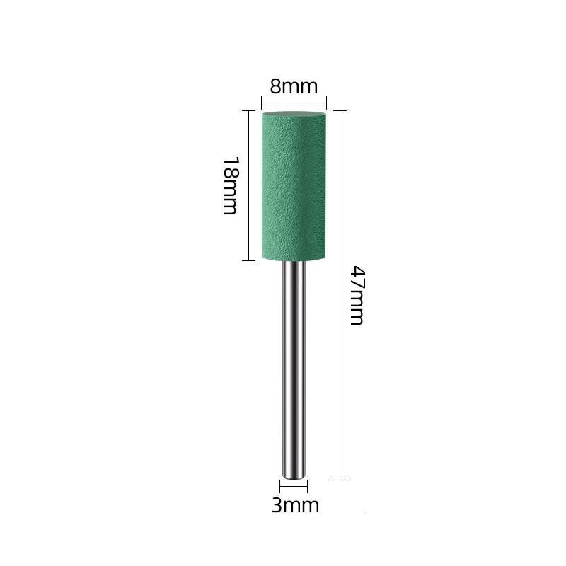 

1pc Grinding Head Premium Rubber Polishing Heads For Jade Agate Metal Wood Mirror Finish Cylindrical Grinding Tools Accessories