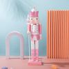 Pink & White Princess Style Wooden Nutcracker Ornament