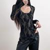 Elegant Long-Sleeve Lace Bodysuit - 2025 Slim-Fit Autumn Style for Women.