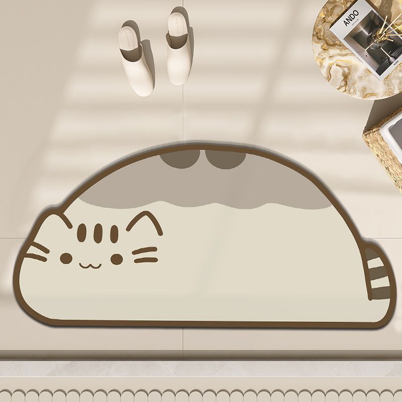 

VIKAMA Diatomite Bathroom Kitchen Absorbent Door Rug Simple Anti-slip Water Absorbent Soft Bathroom Foot Mat 40X60CM