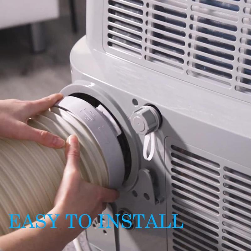 15cm Universal Portable Air Conditioner Exhaust Hose Connector Round AC Tube Interface Coupling Adapter Replacement Parts for Home Office