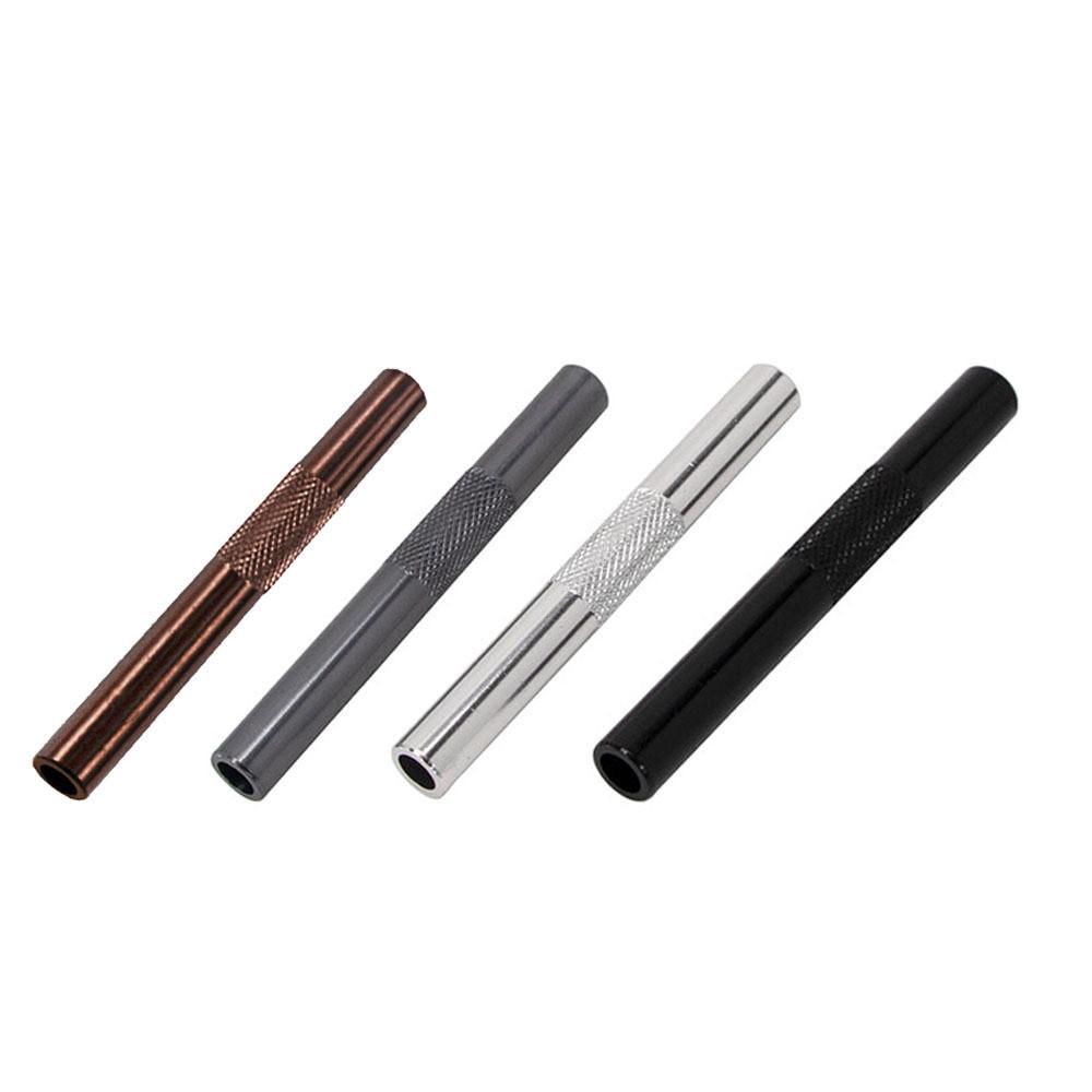 Portable Metal Pipe For Smoking Mini Size Silver Color Windproof Function