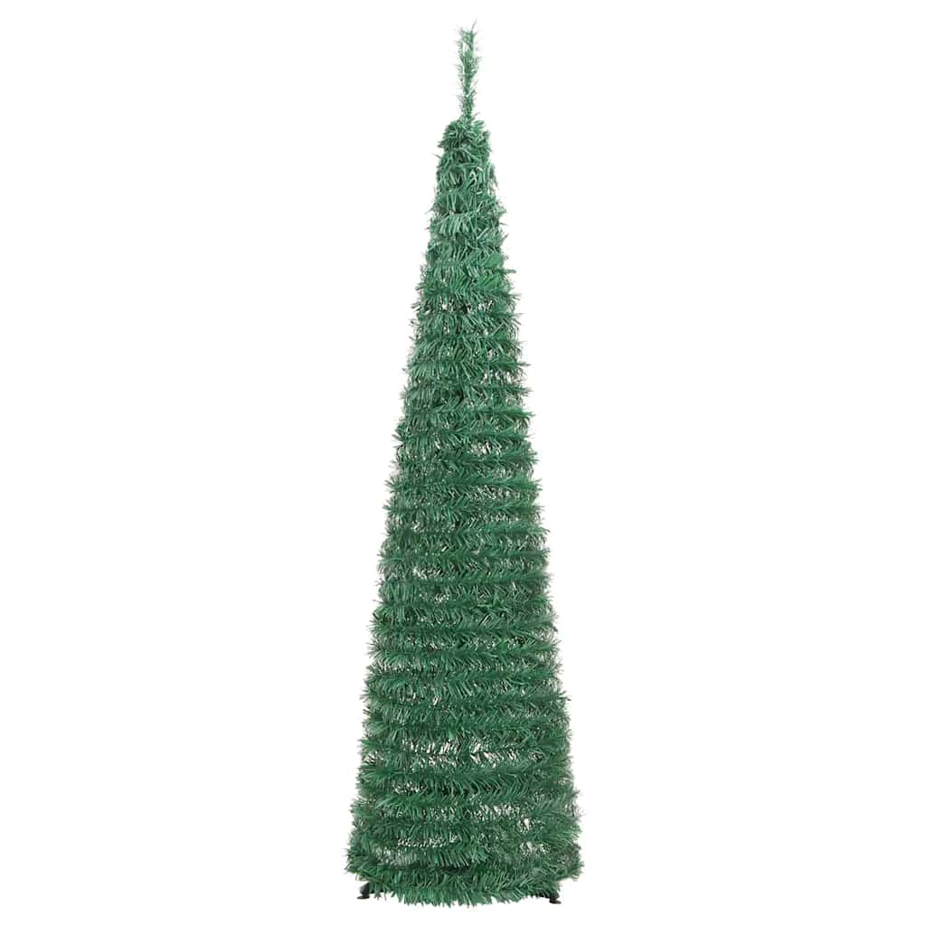 Pop Up Artificial Christmas Tree with 50 LEDs Green 120 Cm