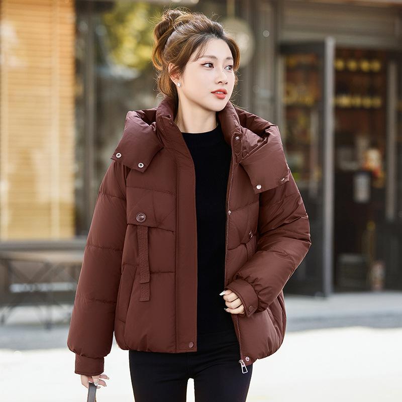 Hooded Short Loose Thick Warm Jacket