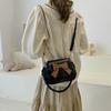 Handbag Bow Shoulder Bag Y2K PU Leather Underarm Bag Fashion Bowknot Crossbody Bag  Travel