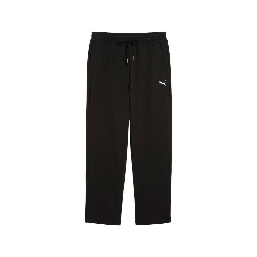 Puma Comfortable Durable Solid Color Versatile Lace-Up Mid-Rise Straight Casual Pants Men Bottoms Black 631808-01