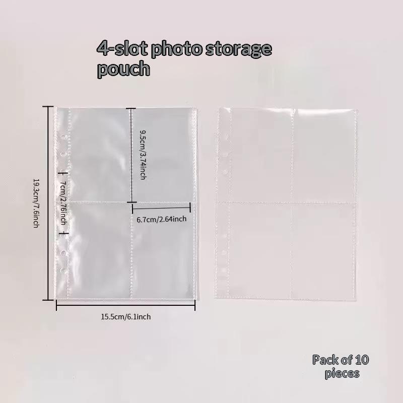 Loose-Leaf Ring Binder Notebook Ins Style Scrub PP Cover 1/10Pcs for School Office Study Journal Planning