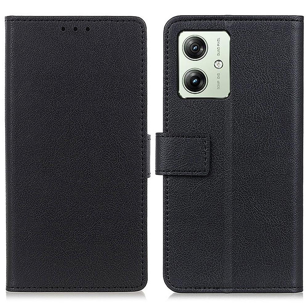 

For Motorola Moto G64 5G Phone Case Textured PU Leather Phone Stand Cover A