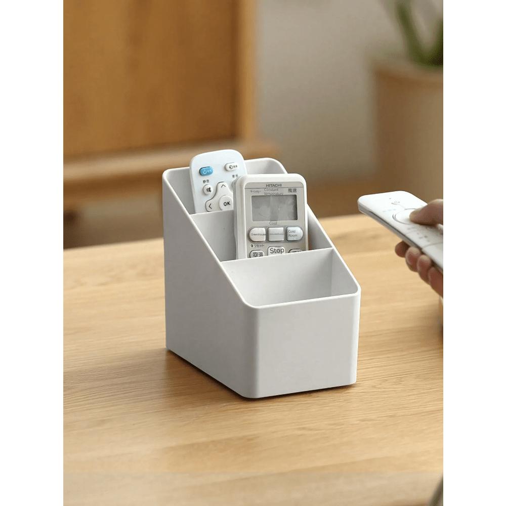 Caixa de Armazenamento de Mesa para Sala de Estar Plástico Escritório Cosméticos Caixa de Acabamento Controle Remoto Multifuncional Caixa de Armazenamento de Acabamento