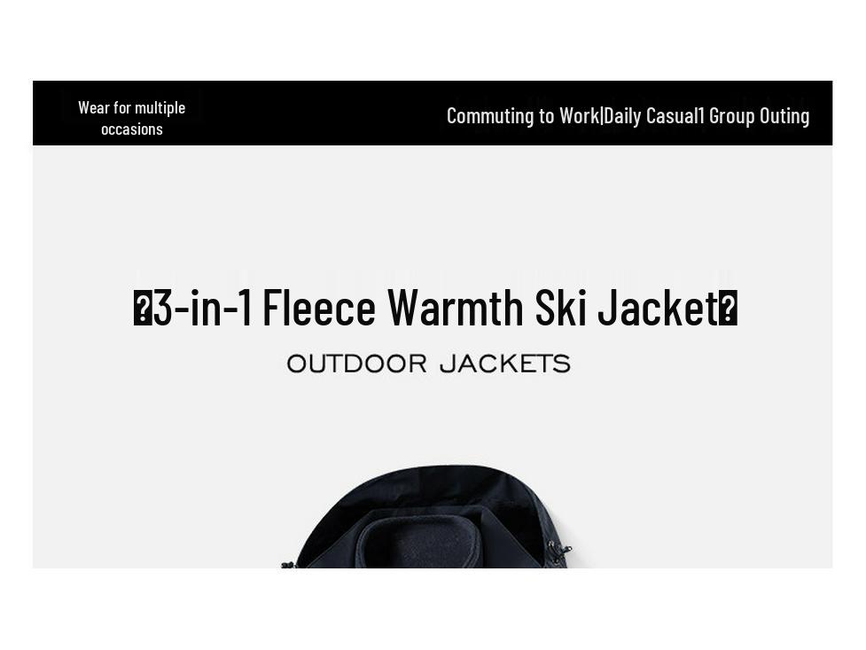 Veste d'alpinisme 3-en-1 BMW avec logo personnalisé - Vêtement d'extérieur Automne/Hiver pour magasin 4S ou vêtements de travail d'équipe