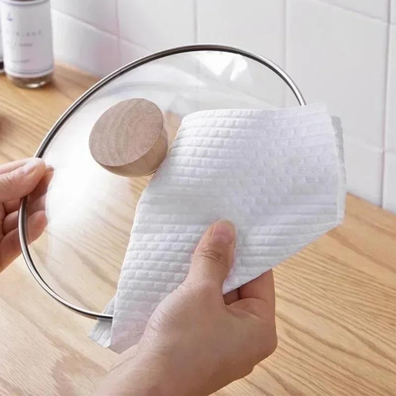 Non-Woven Disposable Cleaning Cloths Rags For Household Kitchen Dishwashing Scouring Pads Dishcloths Wipes Towels Cleaning Tools