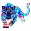 1/2Pcs Vibrant Neon Cheetah Pattern Motorcycle Car Stickers Waterproof For Car Body Auto Window Decoration