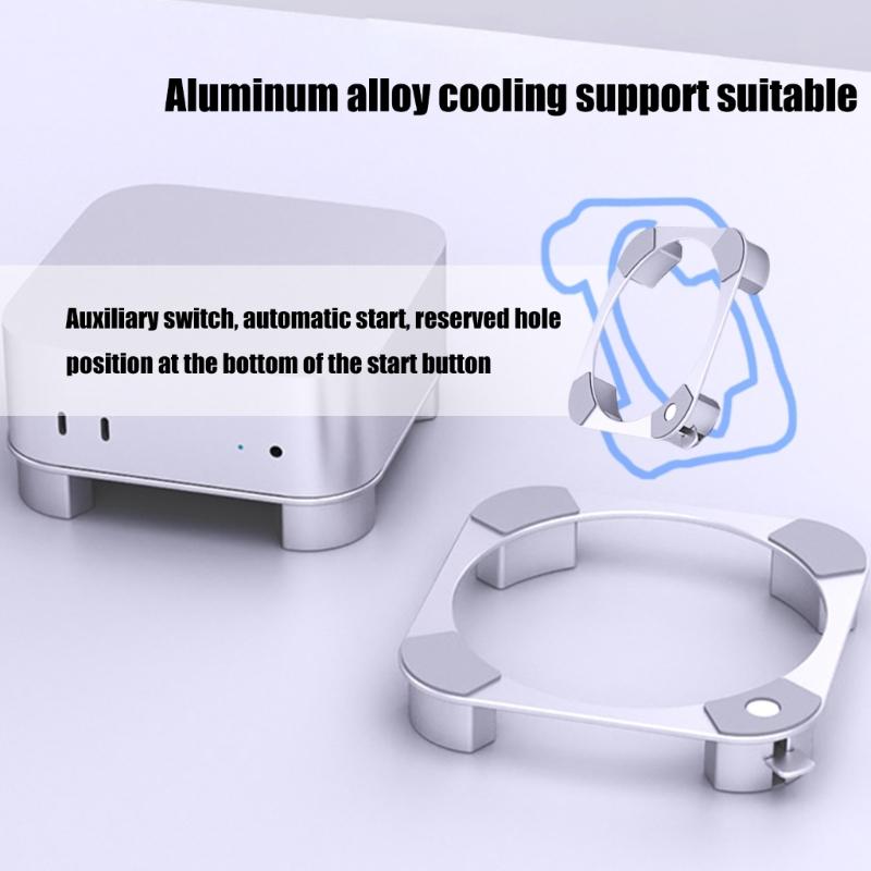 Ventilated Computer Base For MiniM4 Computer Support With Bottom Airflows Optimization And Protective Silicone Cushions