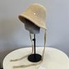 Wool Blend Fisherman Hat Knitted Woolen Basin Hat New Girl's Hat  Autumn Winter