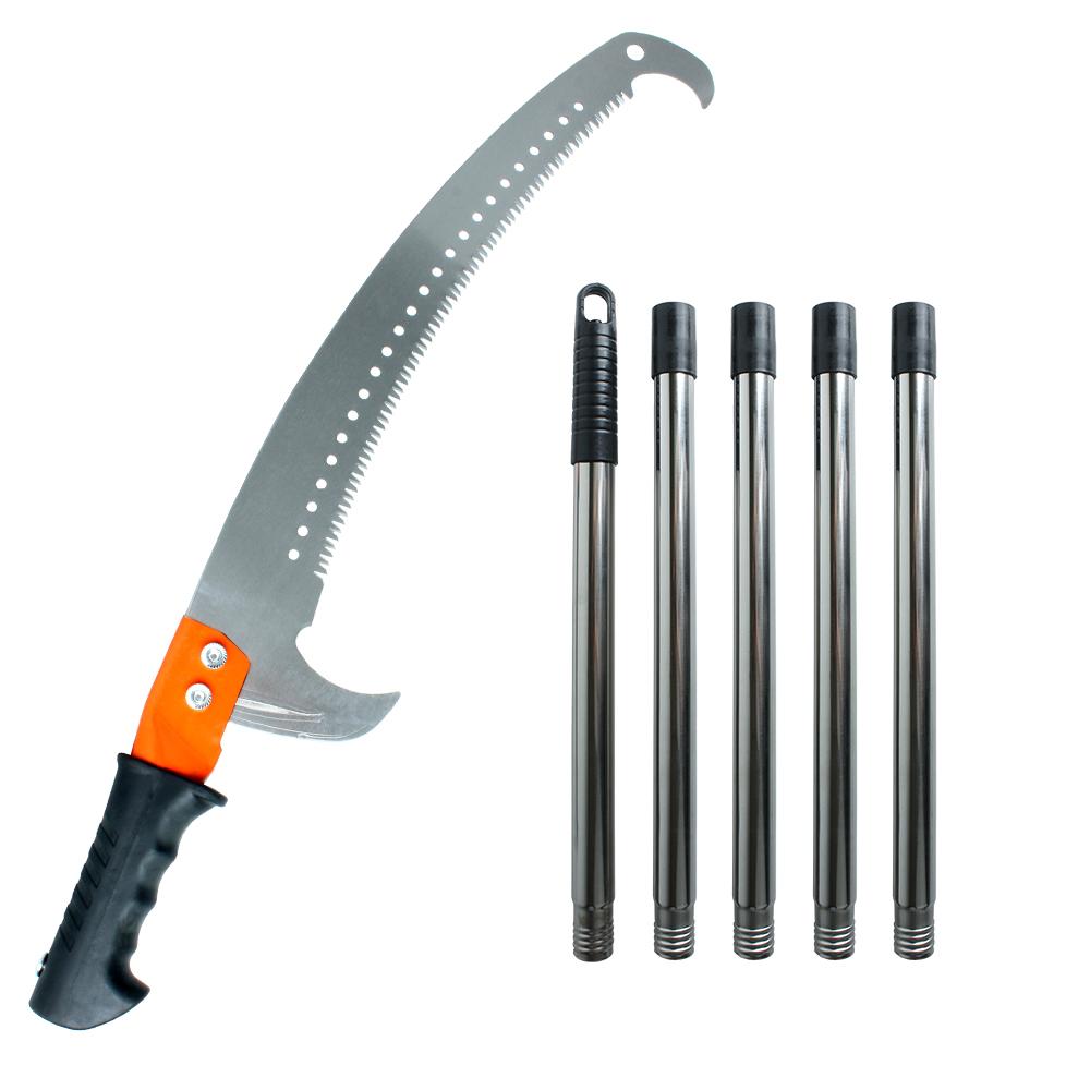 Telescopic Pole Saw Detachable Hand Saw, Manual High Altitude Tree Pruner, Extendable Long Reach Saw For Fruit Tree Branch