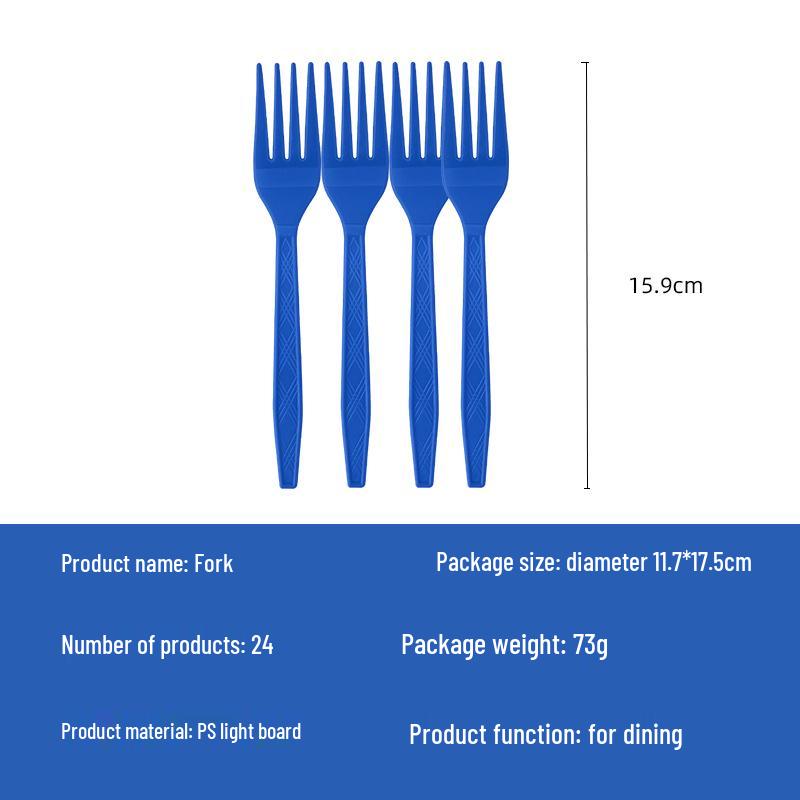 

Dark Blue Party Decoration Set: Thick Disposable Plates, Cups, Napkins & Tablecloth