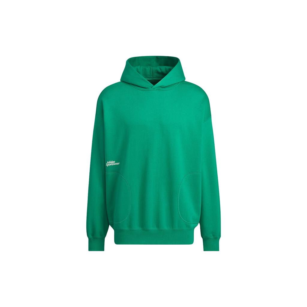 Adidas Reversible Hoodie With Letter Logo Print Unisex Hoodies Smoke-Green IZ1617
