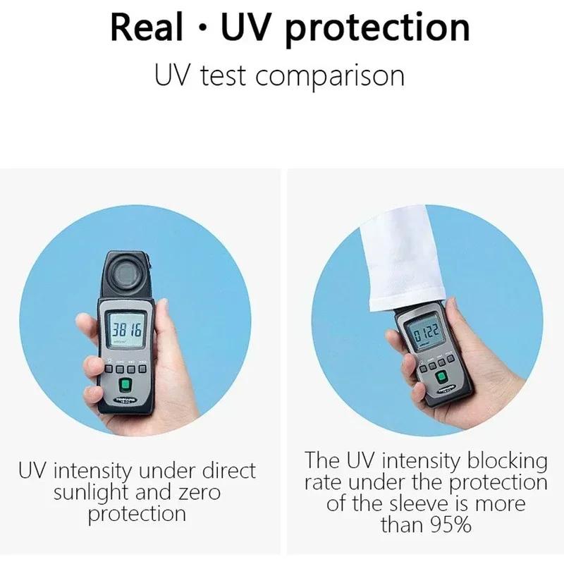 Protezione Solare Manicotti Rinfrescanti per Corsa Pesca UV Solari Maniche per Braccia Bici Sci Manicotto Coprente Antiscottature Attrezzatura da Ciclismo