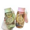 Water bottle sports water cup cute portable plastic cup female student easy cup large capacity simple cute creative space cup