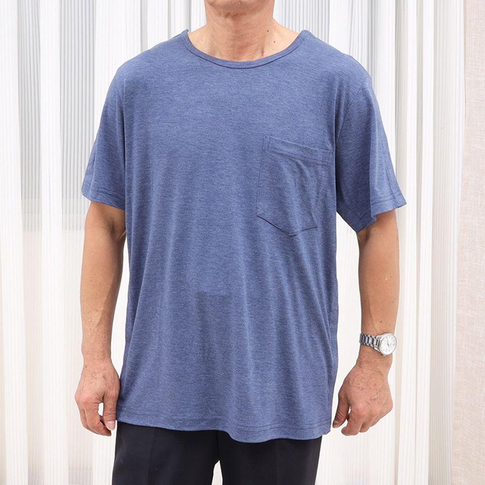 Convenient Bedridden Elderly Care Clothing Side Snap Button Tops Postoperative Recovery