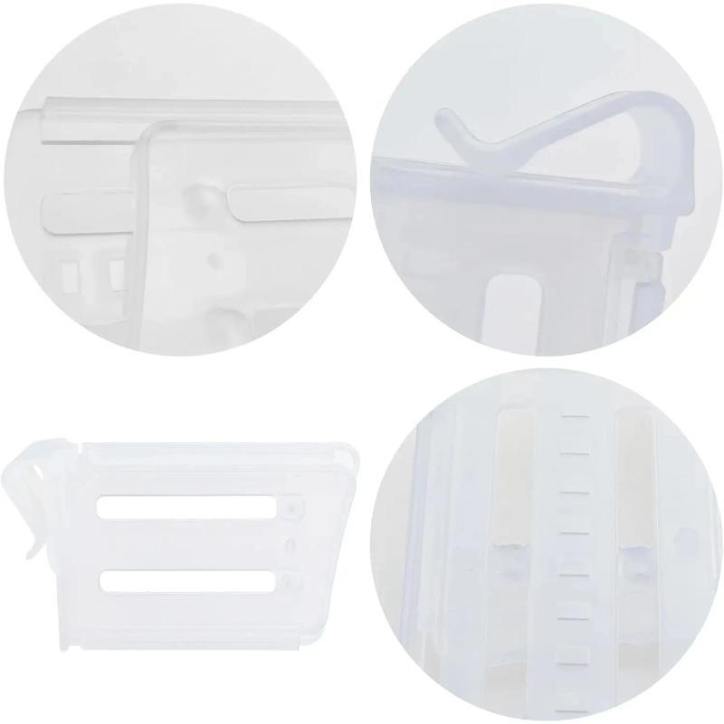 Fridge Shelf Divider Adjustable Organizer Separates Items for Neat Storage Fits Refrigerator Cabinets and Pantry Areas