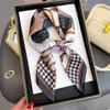 Literary Fashionable New Square Scarf Simulation Silk Silky Scarf Binding Silky Scarf Decorative Headscarf Scarf