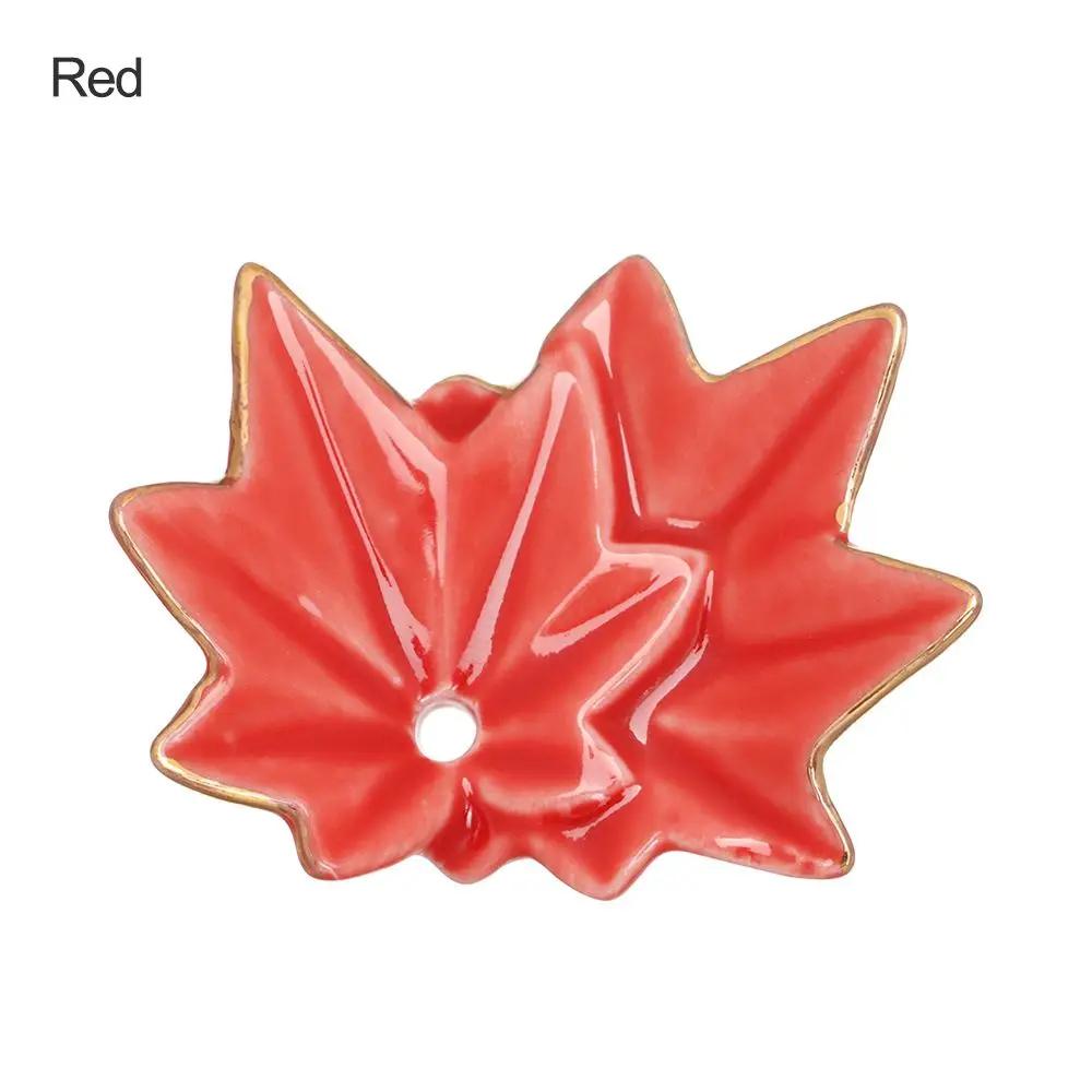 Creative Ceramic Cute Maple Incense Burner Plant Incense Holder Home Simple Agarwood Incense Stick  Table Decor