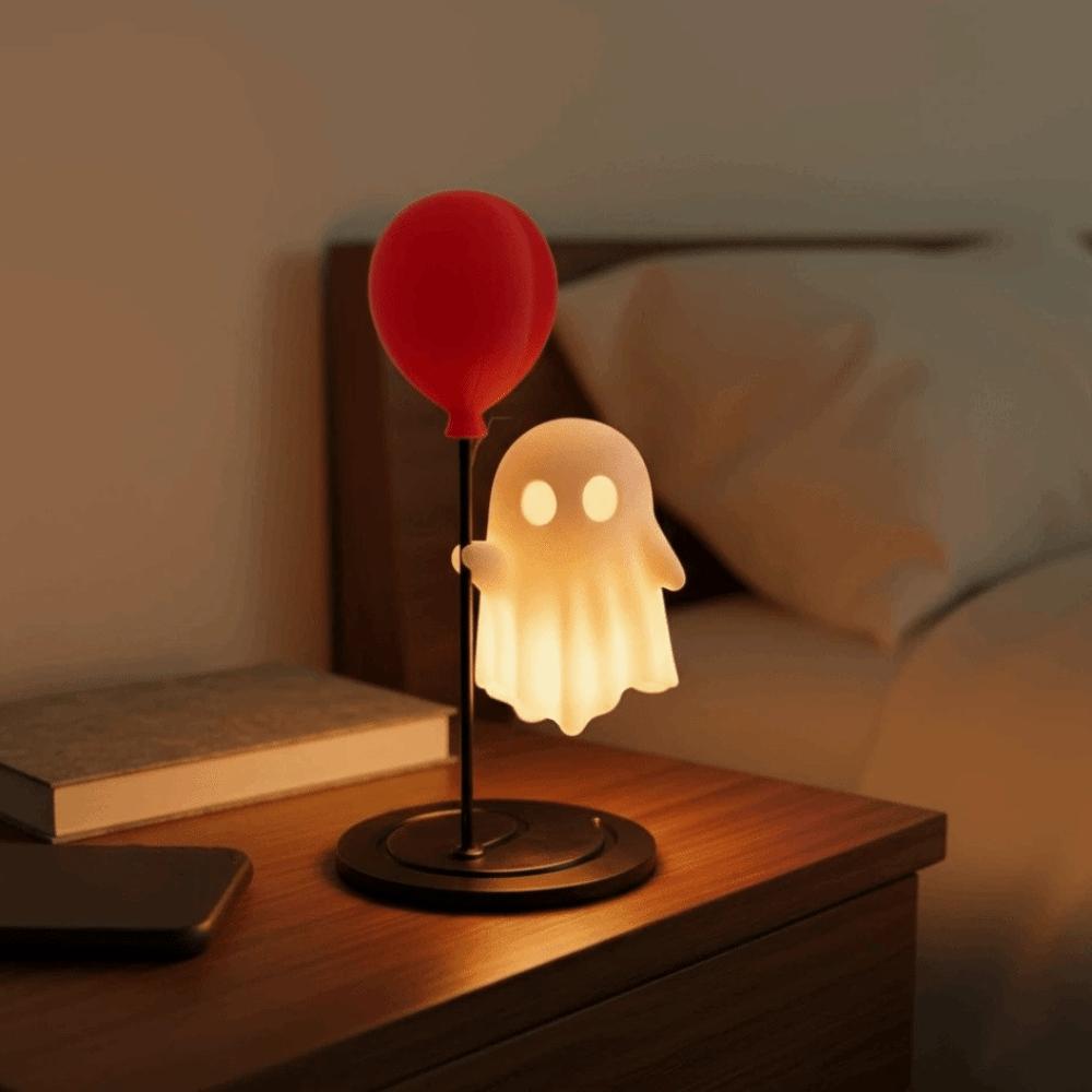 Creative Ghost Night Light LED Desktop Light Spooky Decor Halloween Lamp Kids