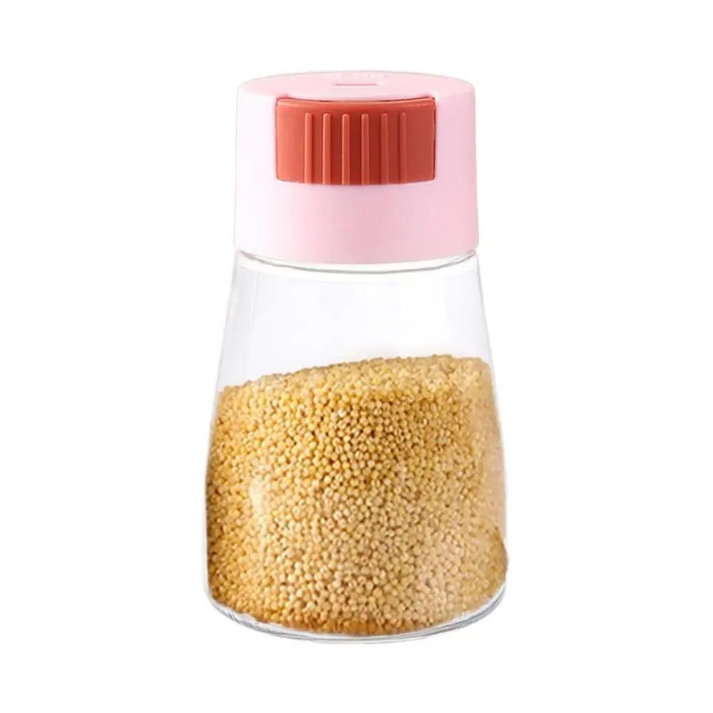 Plastic Measuring Seasoning Bottle Press Type Quantitative Salt Dispenser  Cooking