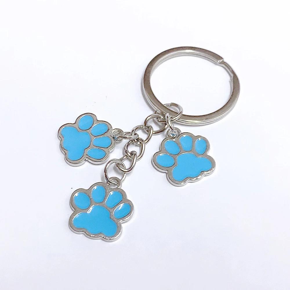 Fashion Alloy French Bulldog Pug Dog Keychain Cute Pet Dog Keyring Bag Handbag Charm Accessories For Women Animal Lovers Gifts
