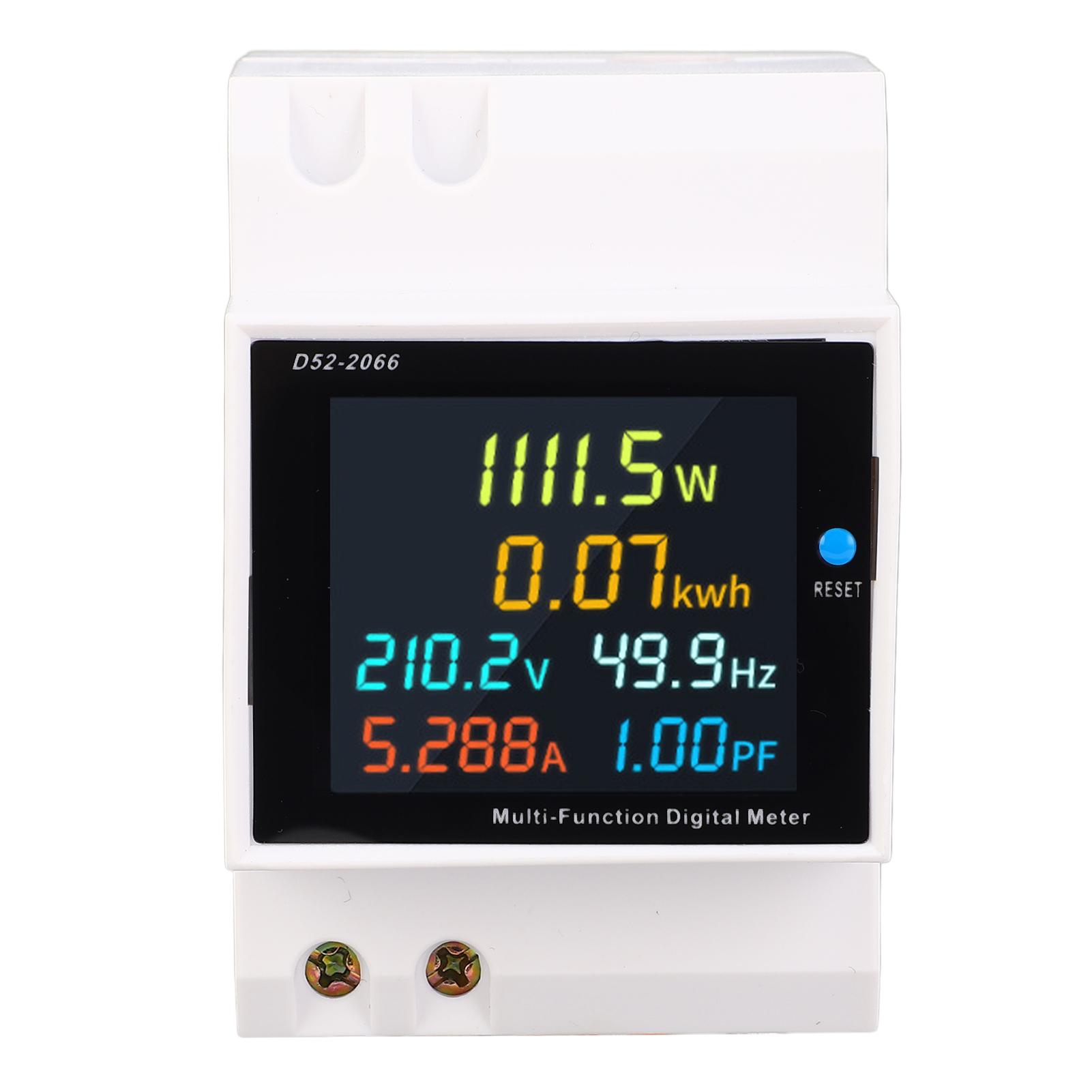 

Цифровий однофазний лічильник електроенергії DIN-рейка Напруга змінного струму Струм Коефіцієнт потужності Частота Електроенергія