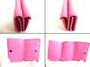 Authentic BALENCIAGA Pink Leather Trifold Mini Wallet Compact Wallet #b126  Open box