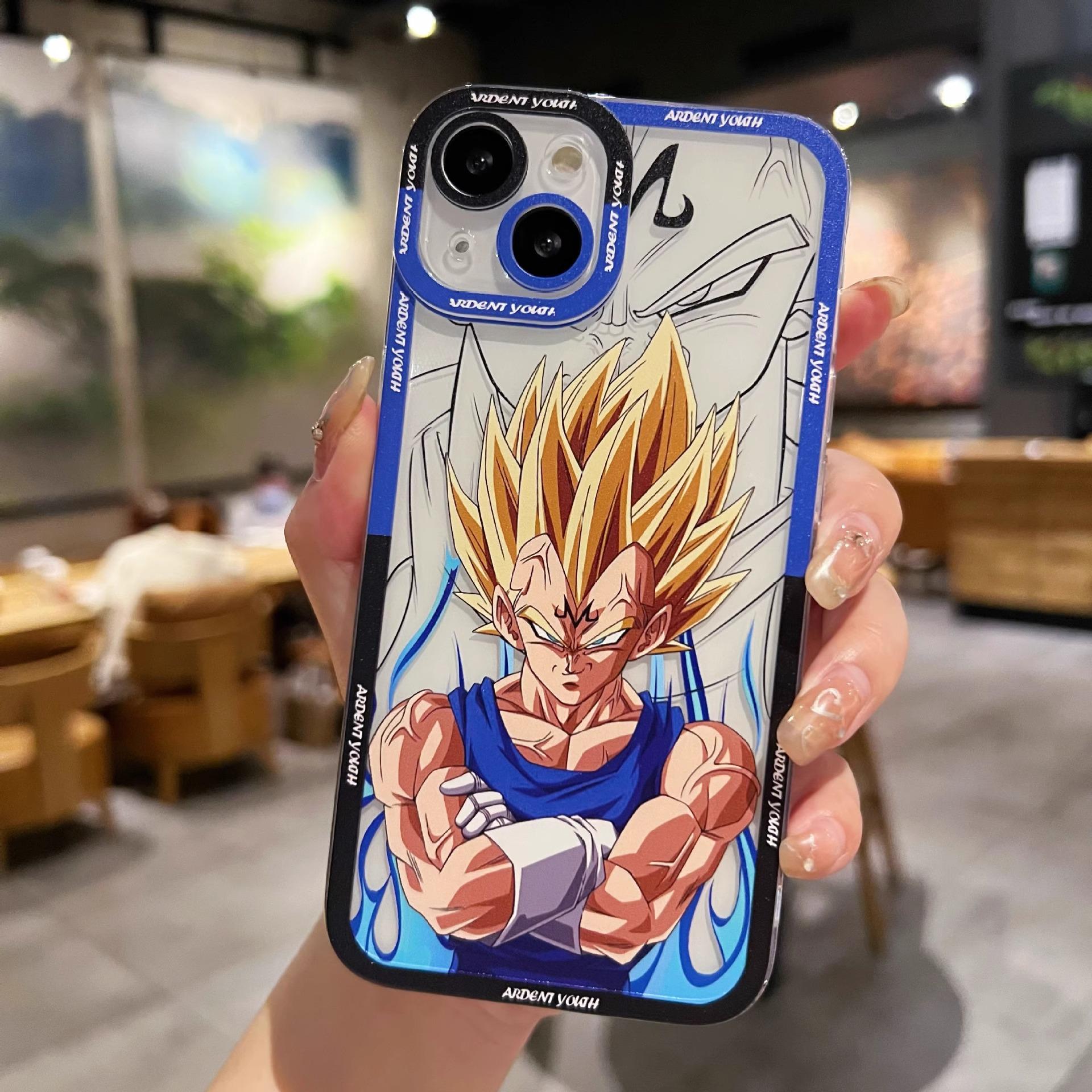 

Dragon Ball iPhone Case: Compatible with iPhone 13, 14, 15 Pro Max – Transparent Vegeta Design iPhone 11 Pro Max