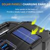 Portable Led Spotlight Super Bright Led Work Light Searchlight Solar USB Rechargeable for Outdoor Camping Lamp Flashlight