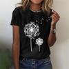 Dandelion 3d Print Cheap Clothes For Woman Female Fashion Loose Y2k Graphic T Shirts Girls Casual Harajuku Street Tshirt Tops