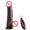 Remote control dildo – hnědá